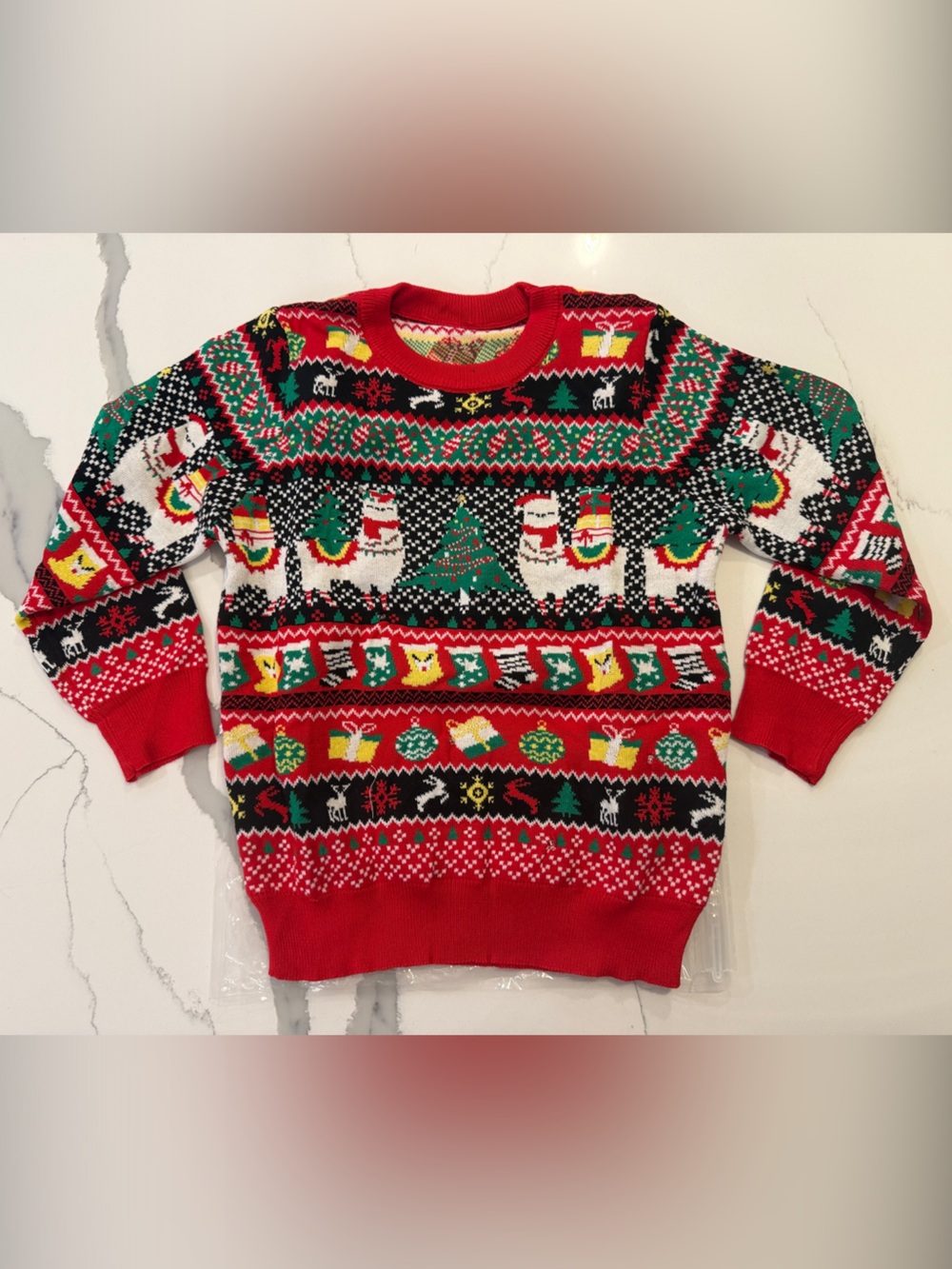 NWT Kids Ugly Christmas Sweater Size 5-6Y - Picture 2 of 5